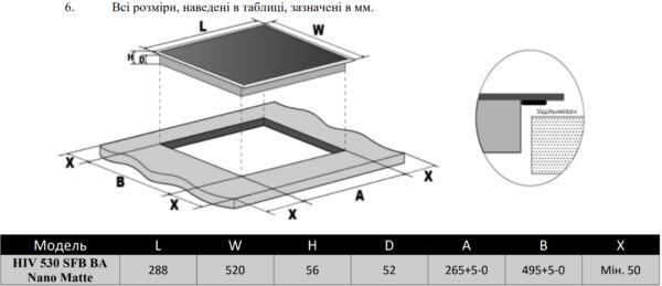 Варильна поверхня Interline HIV 530 SFB BA Nano Matte - 2