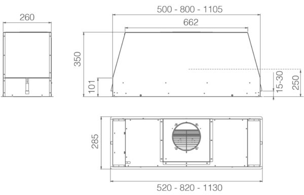 Витяжка Elica CT35 PRO GME IX/A/60 - 5