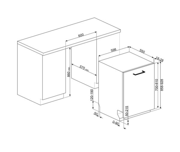 Посудомийна машина Smeg STL324BQLH - 16