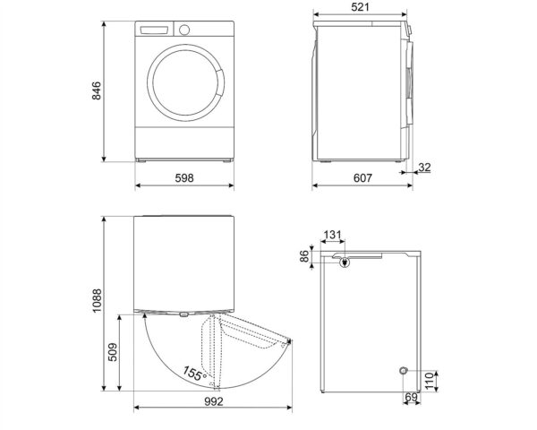 Сушильна машина Smeg DNP 82SEIN - 3