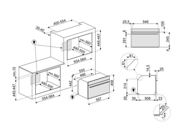 Духова шафа Smeg SO 4102S3G - 2