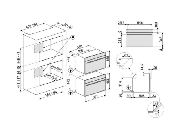 Духова шафа Smeg SO 4102S3G - 3