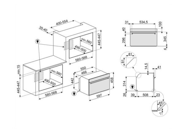 Духова шафа Smeg SO 4301M1X - 2