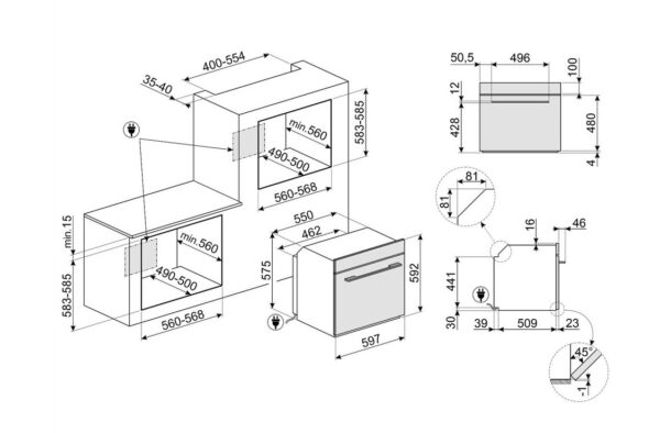 Духова шафа Smeg SO 6106WAPB3 - 11