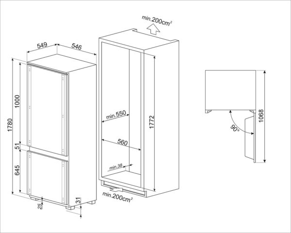 Холодильник Smeg C 9174TN5D1 - 6