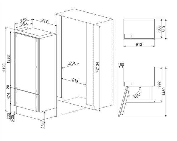 Холодильник Smeg RBM 36LNI - 8