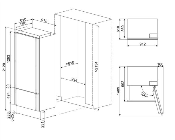 Холодильник Smeg RBM 36RNI - 9