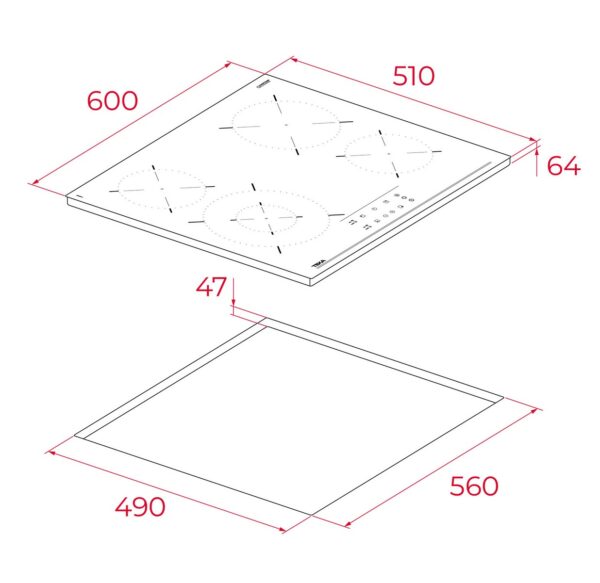 Варильна поверхня Teka TBC 64320 код 112540012 - 12