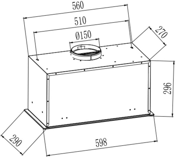 Витяжка Interline LINE LIGHT BL A/60/PB - 3