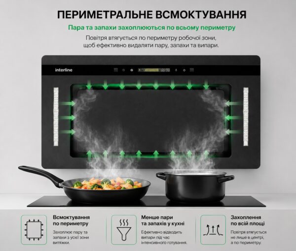 Витяжка Interline JOLLY BL A/60/GL/K Nano Matte - 26