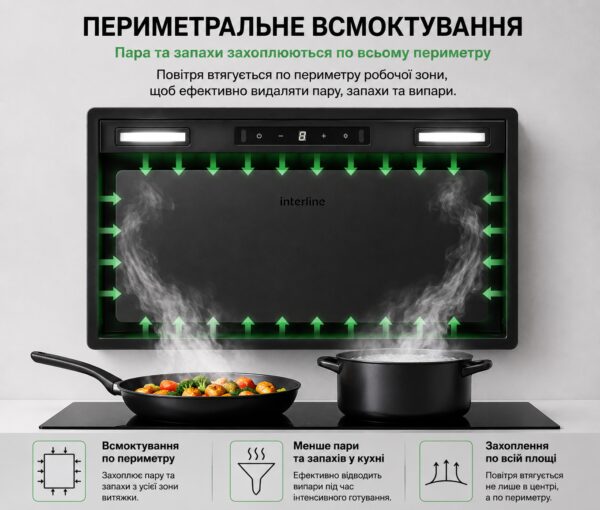 Витяжка Interline STRONG BL A/60/GL/M INV Nano Matte - 14