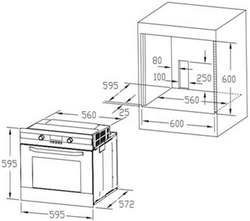 Духова шафа Interline FQ 670 WH/2 - 2