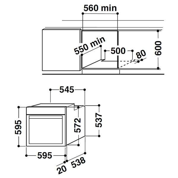 Духова шафа Whirlpool AKP 288 JA - 2