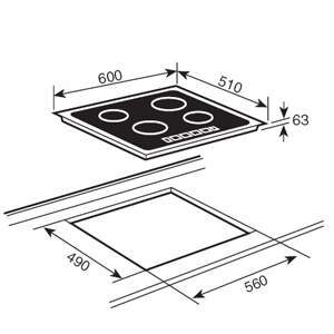 Варильна поверхня Teka TB 600 код 10208021 - 2