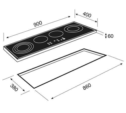 Варильна поверхня Teka TR 941 HZ код 10210003 - 2