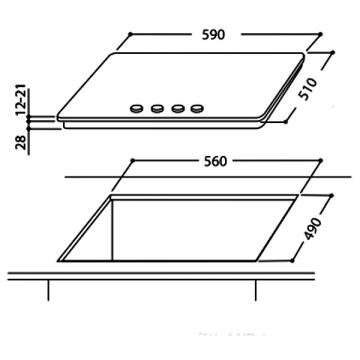 Варильна поверхня Whirlpool GMA 6411/NB - 2