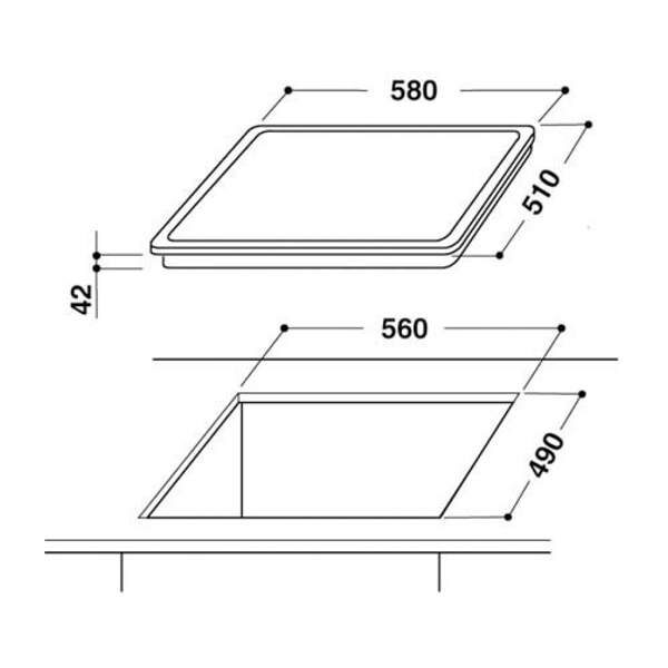 Варильна поверхня Whirlpool AKT 8130 BA - 2