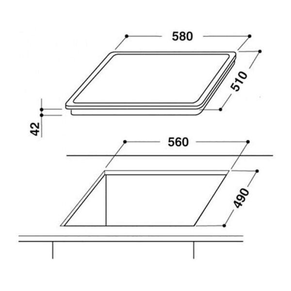 Варильна поверхня Whirlpool AKT 8190/BA - 2