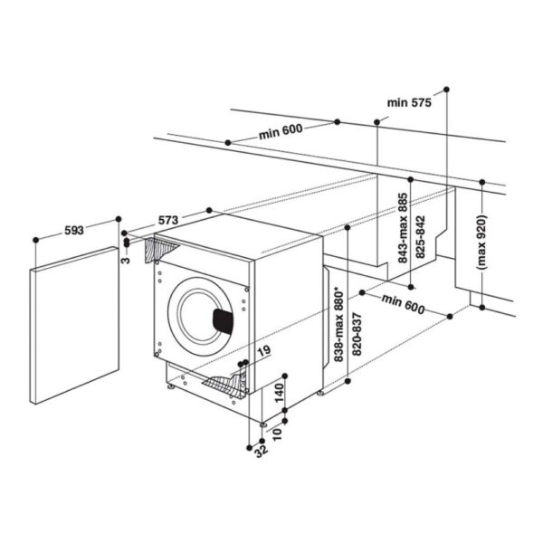 Пральна машина Whirlpool AWOC 0714 - 2