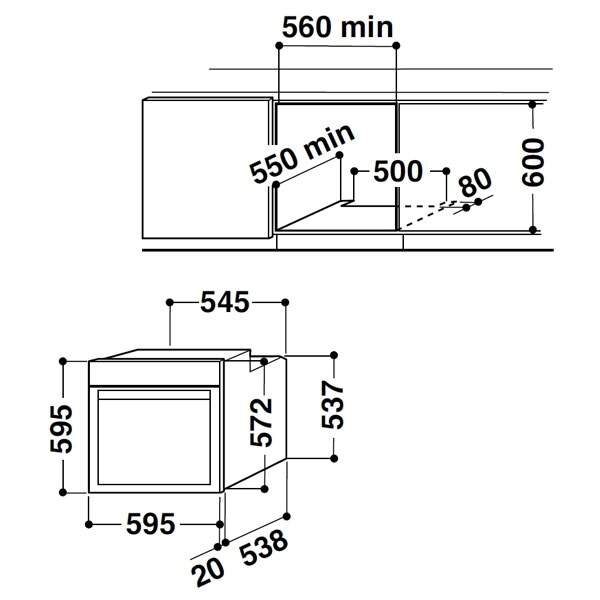 Духова шафа Whirlpool AKP 738 WH - 2