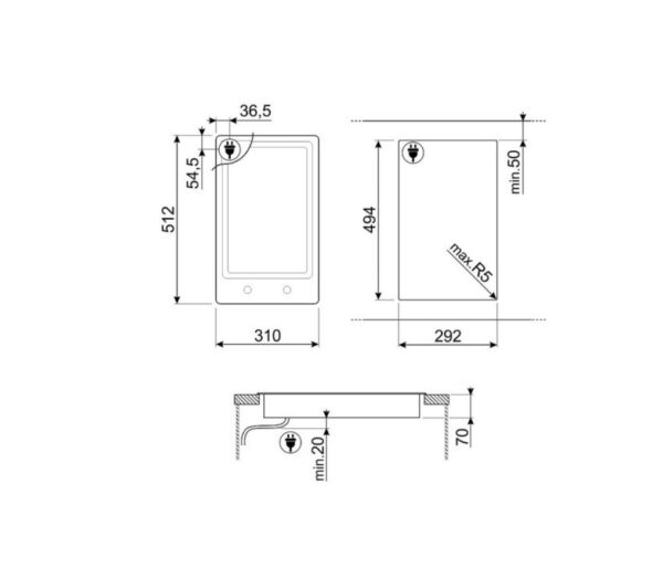 Варильна поверхня Smeg PGF 30T-1 - 3