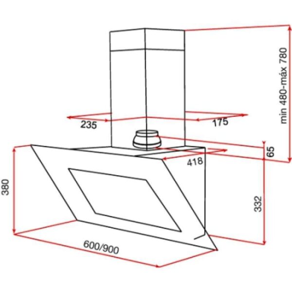Витяжка Teka DVT 680 W - 2