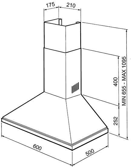 Витяжка Smeg KSED 65XE - 2