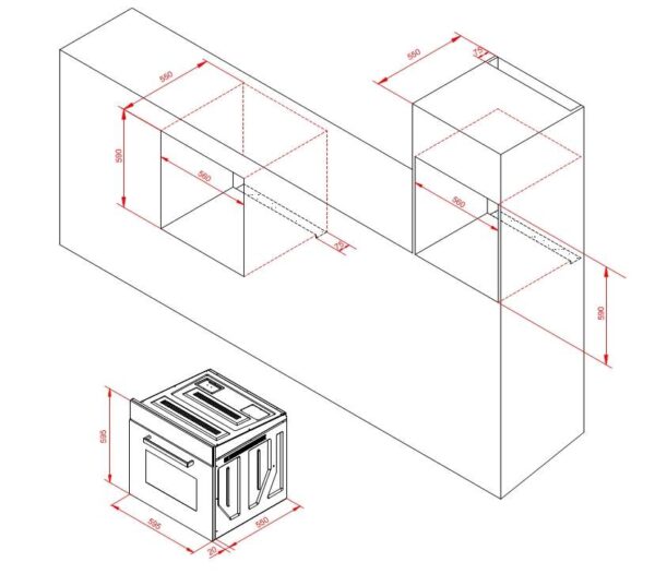 Духова шафа Interline HR 605 AV - 2