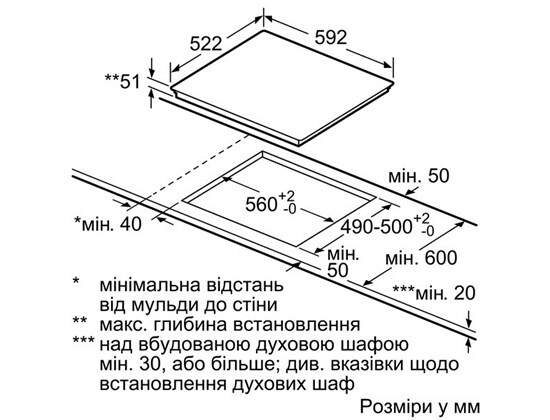 Варильна поверхня Bosch PXE 651FC1E - 2