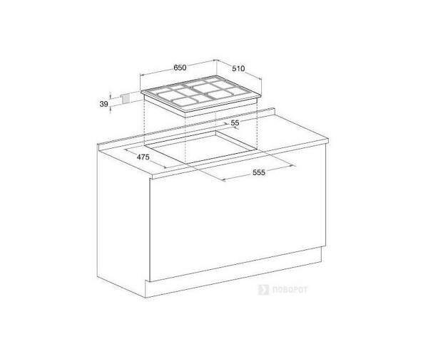 Варильна поверхня Hotpoint-ariston PKLL 641 D2/IX/HA EE - 2