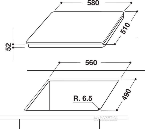 Варильна поверхня Hotpoint-ariston KIU 642FB - 2
