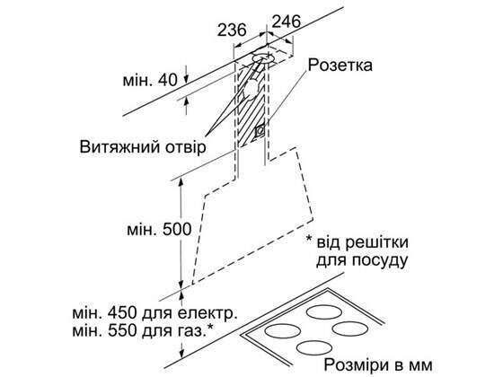 Витяжка Bosch DWK 09M720 - 2