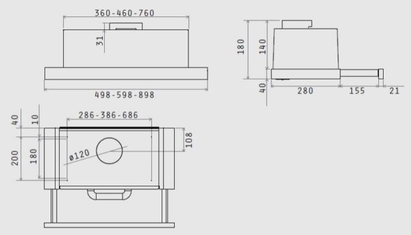 Витяжка Elica ELITE 14 LUX GRVT/A/90 - 3